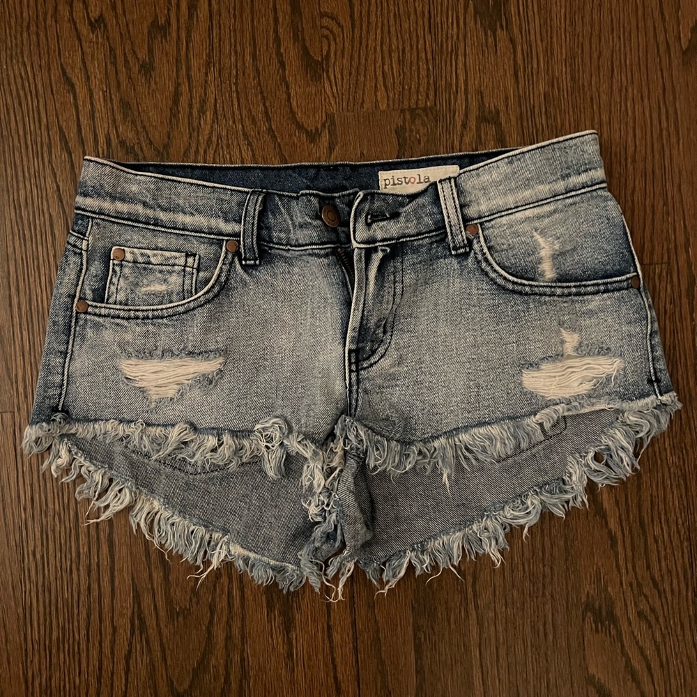 Pistola low waisted Jean shorts
